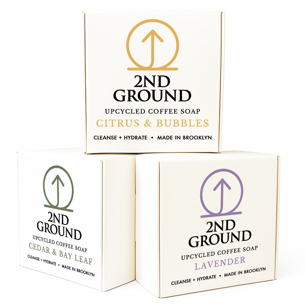 3-Bar Pack — Upcycled Coffee Soap Set