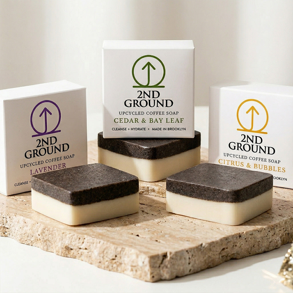 3-Bar Pack — Upcycled Coffee Soap Set